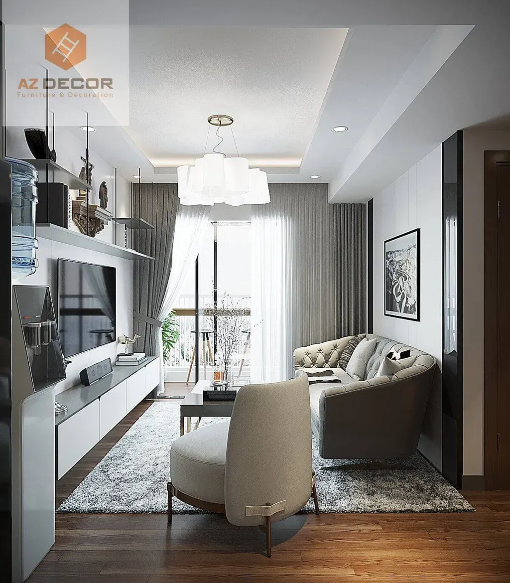 Phòng khách - Căn hộ Carillon Quận Tân Phú - Phong cách Modern | Space T
