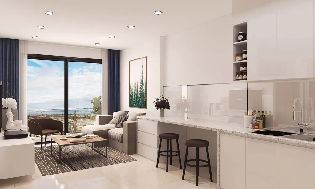 Phòng khách, Phòng ăn - Căn hộ Vinhomes Grand Park Quận 9 - Phong cách Scandinavian | Space T