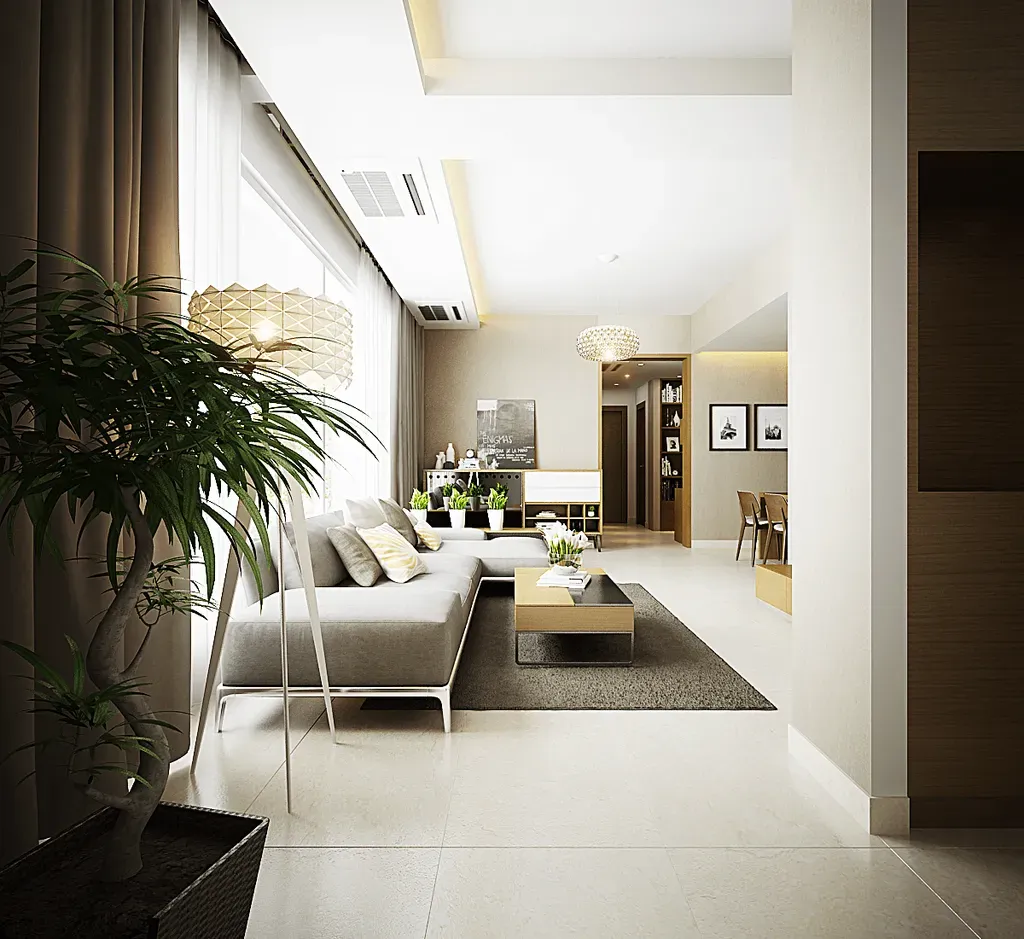 Phòng khách - Căn hộ Star Hill Quận 7 - Phong cách Modern | Space T
