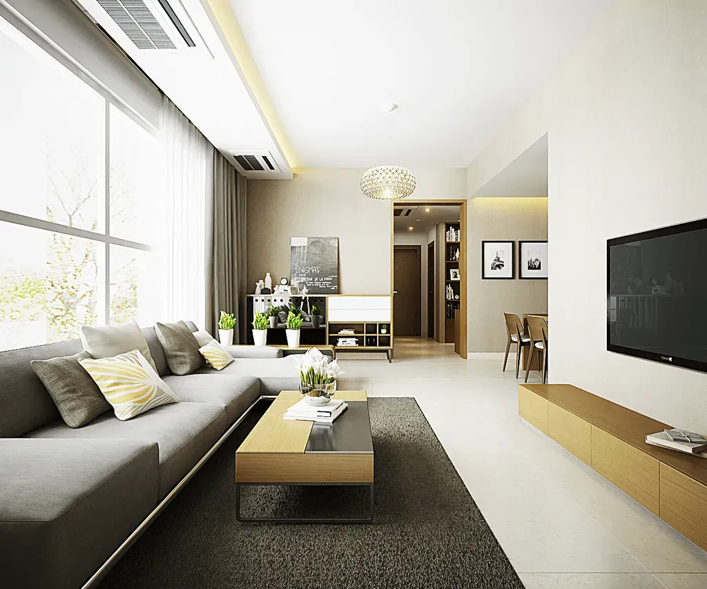Phòng khách - Căn hộ Star Hill Quận 7 - Phong cách Modern | Space T