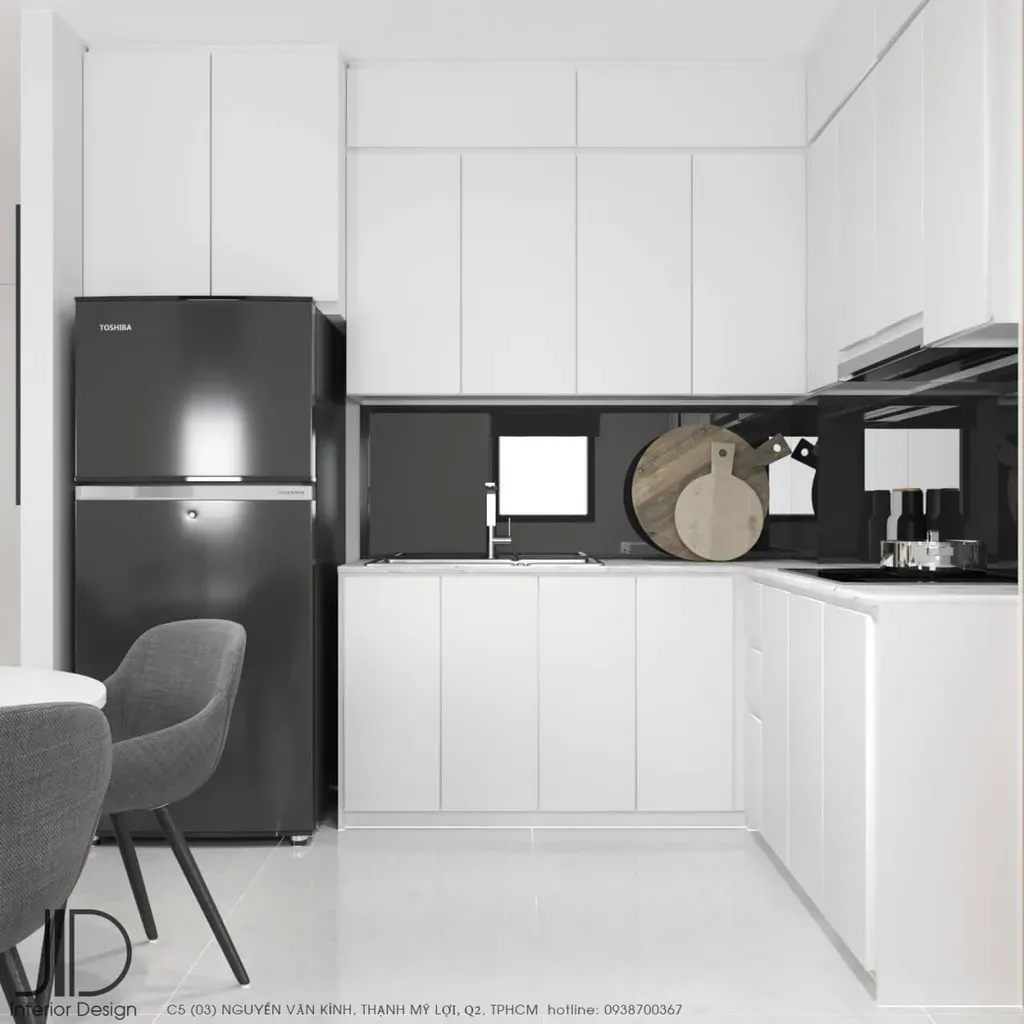 Phòng bếp - Căn hộ Đảo Kim Cương Quận 2 - Phong cách Modern | Space T