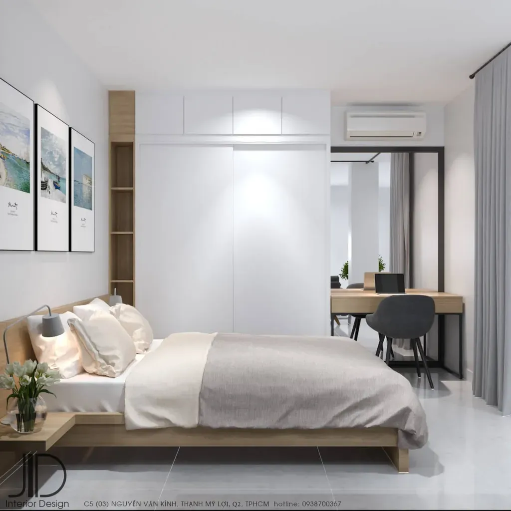 Phòng ngủ - Căn hộ Đảo Kim Cương Quận 2 - Phong cách Modern | Space T
