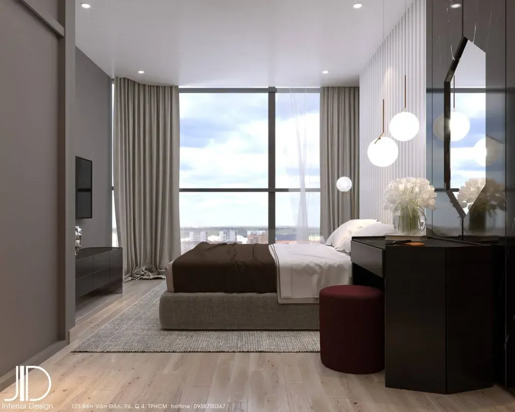 Phòng ngủ - Căn hộ Landmark 81 Bình Thạnh (Mr Tùng) - Phong cách Modern | Space T