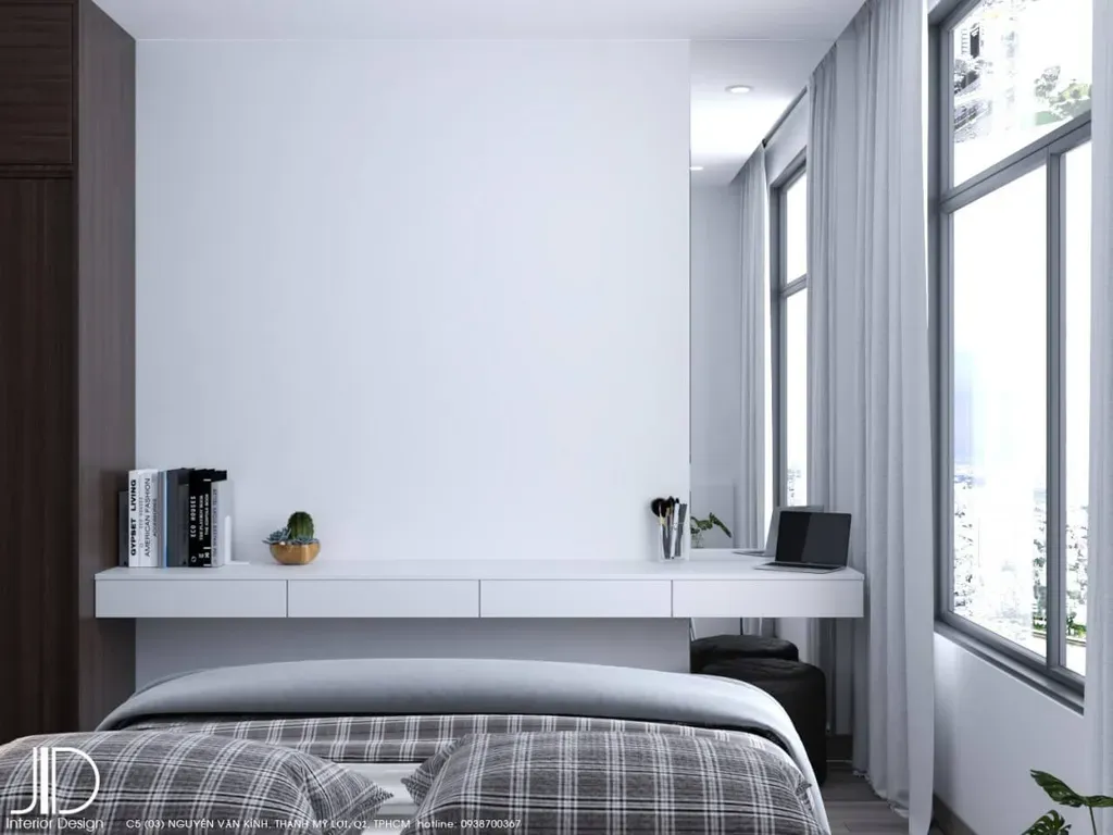 Phòng ngủ - Căn hộ Central Premium Quận 8 - Phong cách Scandinavian | Space T