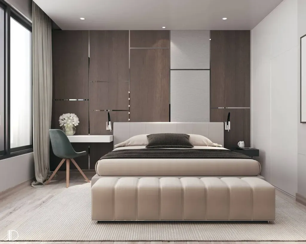 Phòng ngủ - Căn hộ Vinhomes Central Park Quận Bình Thạnh - Phong cách Modern | Space T