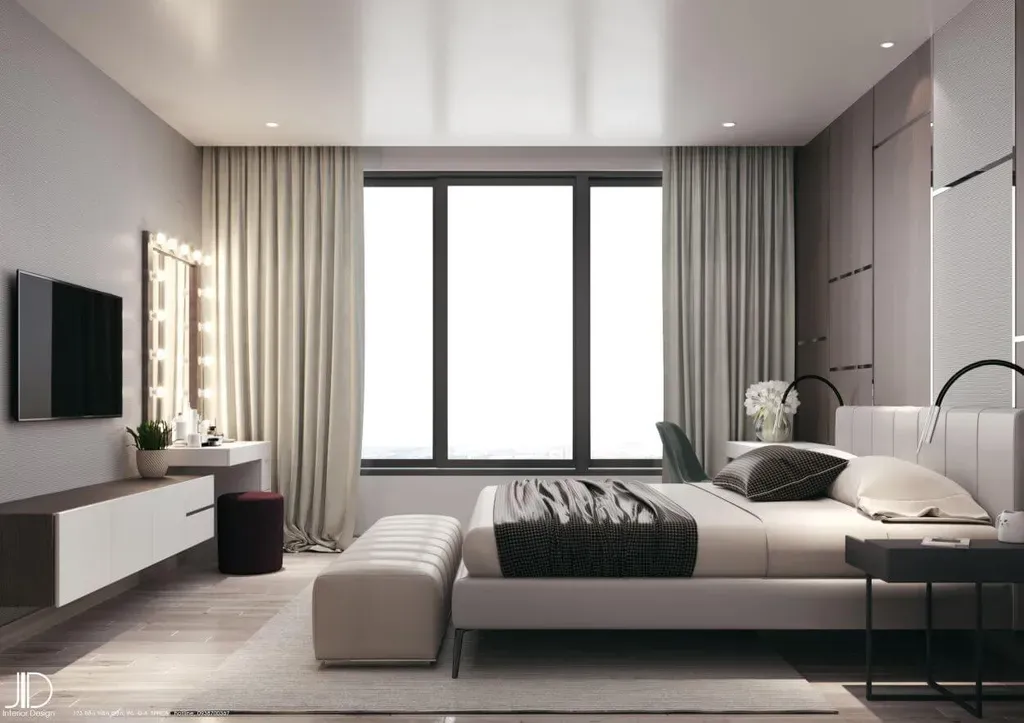 Phòng ngủ - Căn hộ Vinhomes Central Park Quận Bình Thạnh - Phong cách Modern | Space T