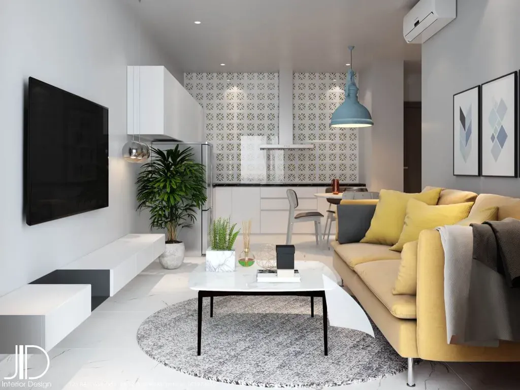 Phòng khách - Căn hộ Sunrise City View Quận 7 - Phong cách Modern + Minimalist | Space T