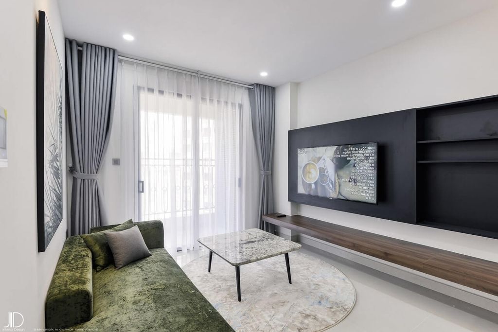 Phòng khách - Căn hộ Saigon Royal Quận 4 - Phong cách Modern  | Space T