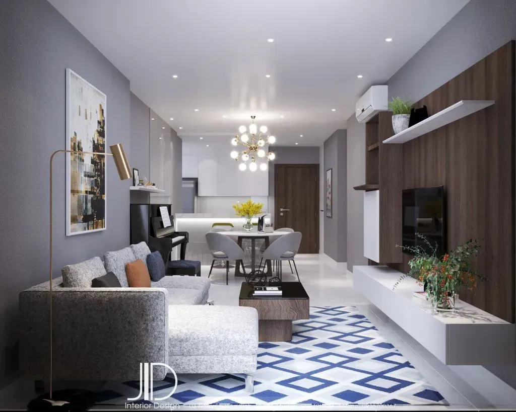 Phòng khách, Phòng ăn - Căn hộ HaDo Centrosa Garden Quận 10 (Ms Vy) - Phong cách Modern | Space T