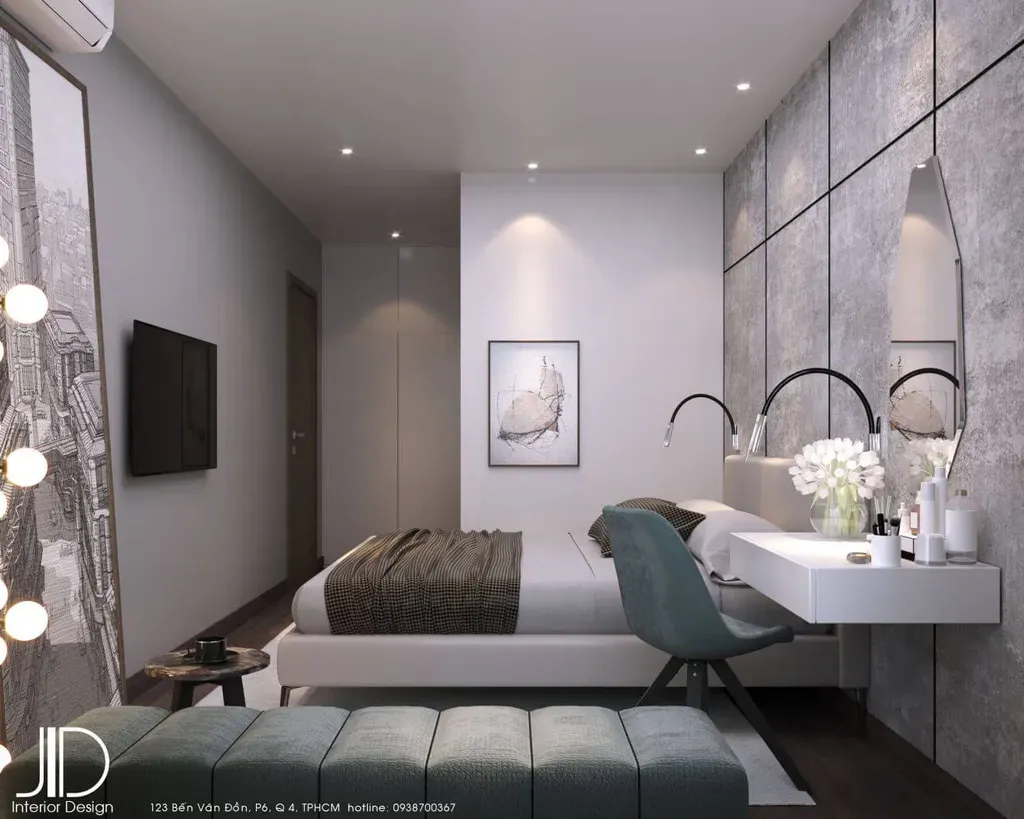 Phòng ngủ - Căn hộ HaDo Centrosa Garden Quận 10 (Ms Nhung) - Phong cách Modern | Space T
