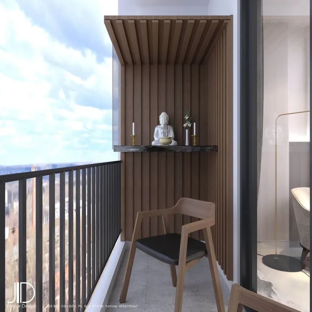 Lô gia - Căn hộ HaDo Centrosa Garden Quận 10 (Ms Nhung) - Phong cách Modern | Space T