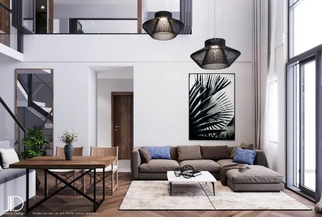 Phòng khách, Phòng ăn - Căn hộ Feliz En Vista Quận 2 (Mr Thoại) - Phong cách Modern | Space T