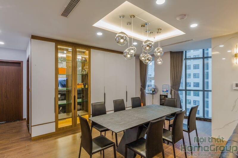Phòng ăn - Căn hộ Penthouse Comatce Tower Hà Nội - Phong cách Modern  | Space T