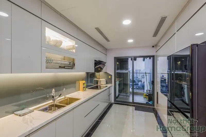 Phòng bếp - Căn hộ Penthouse Comatce Tower Hà Nội - Phong cách Modern | Space T