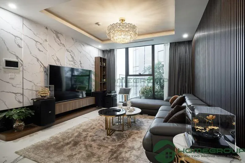 Phòng khách - Căn hộ Sunshine City Ciputra Hà Nội - Phong cách Modern | Space T