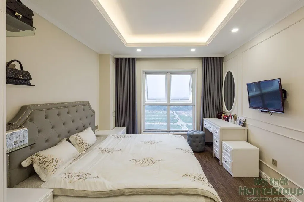Phòng ngủ - Căn hộ Dương Nội Hà Nội - Phong cách Neo Classic | Space T
