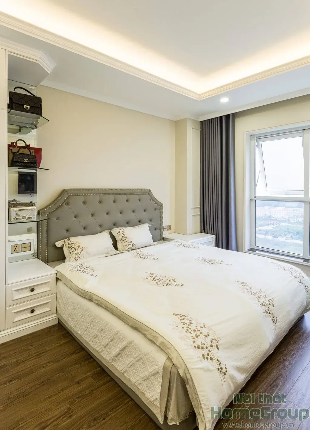 Phòng ngủ - Căn hộ Dương Nội Hà Nội - Phong cách Neo Classic | Space T