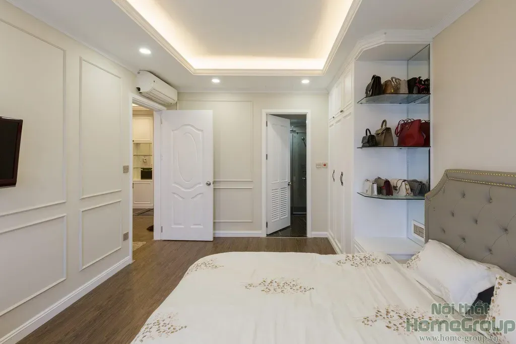 Phòng ngủ - Căn hộ Dương Nội Hà Nội - Phong cách Neo Classic | Space T