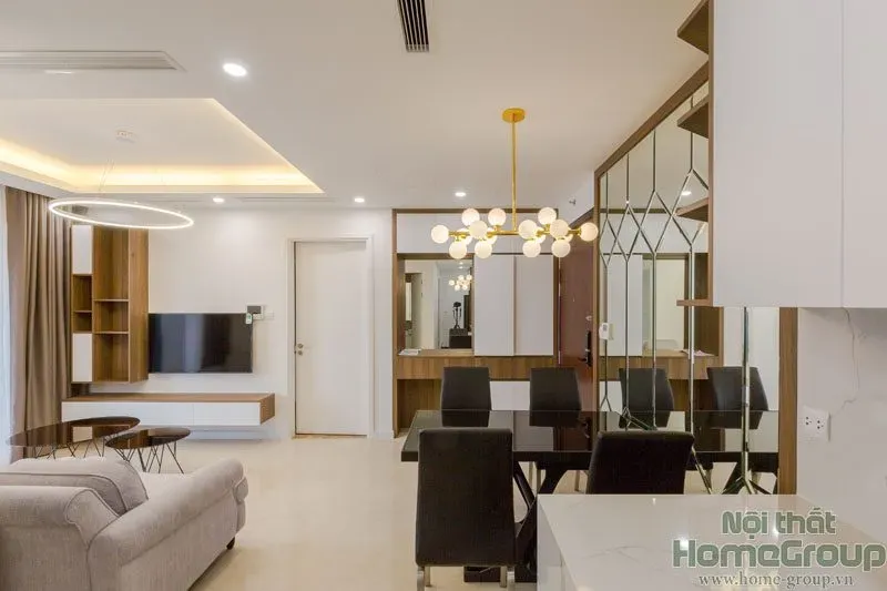 Phòng ăn - Căn hộ D'Capitale Hà Nội 70m2 - Phong cách Modern | Space T