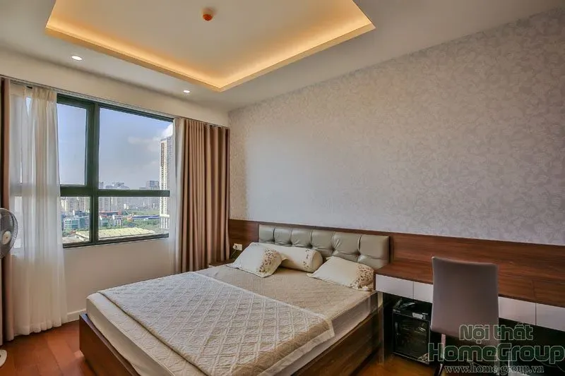 Phòng ngủ - Căn hộ D'Capitale Hà Nội 121m2 - Phong cách Modern | Space T