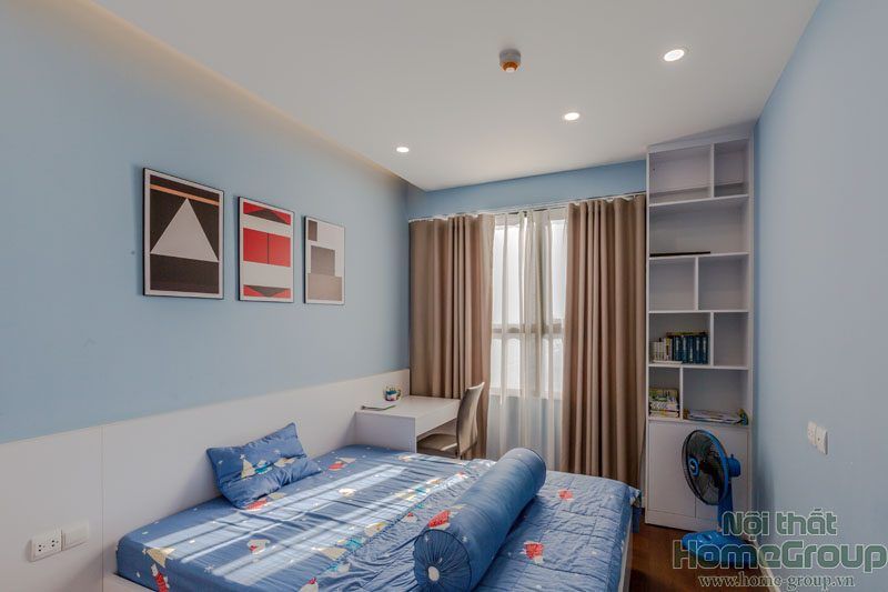Phòng ngủ - Căn hộ D'Capitale Hà Nội 121m2 - Phong cách Modern  | Space T