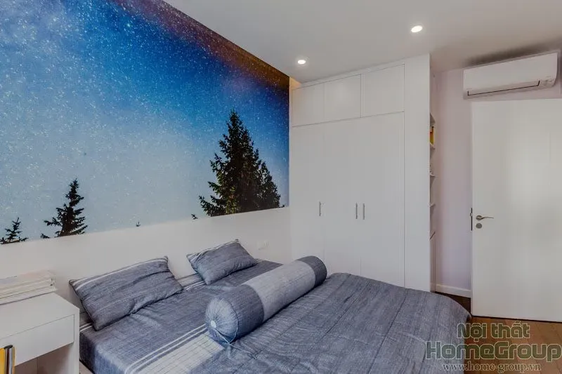 Phòng ngủ - Căn hộ D'Capitale Hà Nội 121m2 - Phong cách Modern | Space T