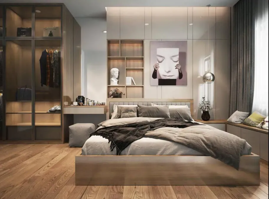 Phòng ngủ - Căn hộ B2 Trường Sa Quận Bình Thạnh - Phong cách Modern | Space T