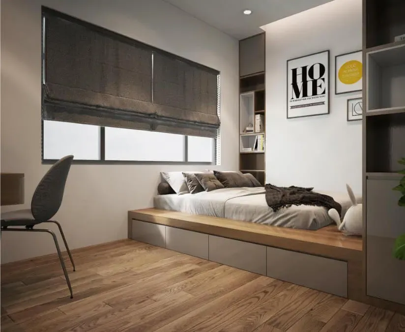 Phòng ngủ - Căn hộ B2 Trường Sa Quận Bình Thạnh - Phong cách Modern | Space T