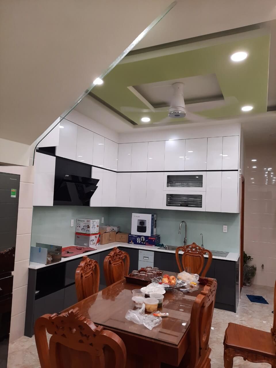 Phòng bếp, Phòng ăn - Nhà phố Bình Hưng Hòa Quận Bình Tân - Phong cách Modern  | Space T