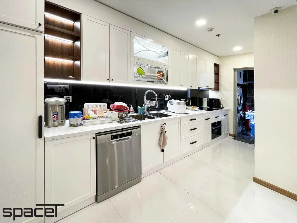 Phòng bếp - Căn hộ Vinhomes Central Park Bình Thạnh - Phong cách Neo Classic | Space T