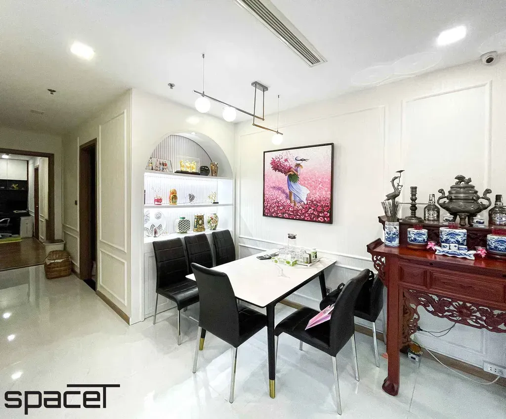 Phòng ăn - Căn hộ Vinhomes Central Park Bình Thạnh - Phong cách Neo Classic | Space T