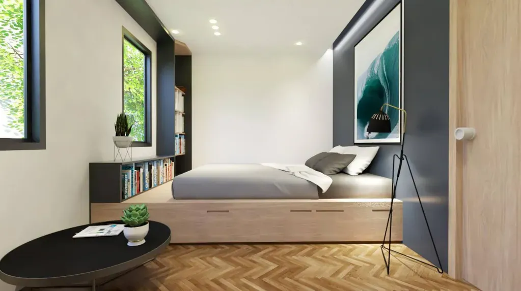 Phòng ngủ - Nhà phố Long Thành Đồng Nai - Phong cách Modern | Space T