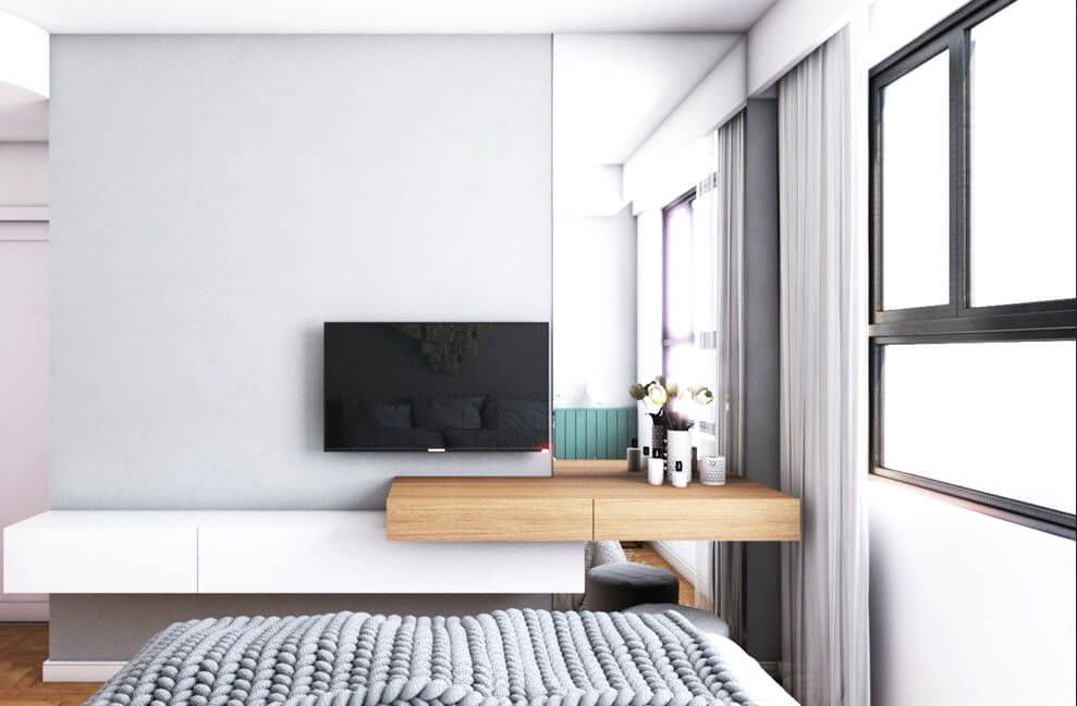 Phòng ngủ - Căn hộ FELIZ EN VISTA Quận 2 - Phong cách Modern + Minimalist  | Space T