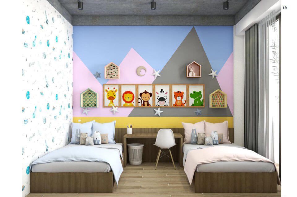Phòng cho bé - Cải tạo Nhà phố Gò Vấp - Phong cách Industrial + Minimalist  | Space T