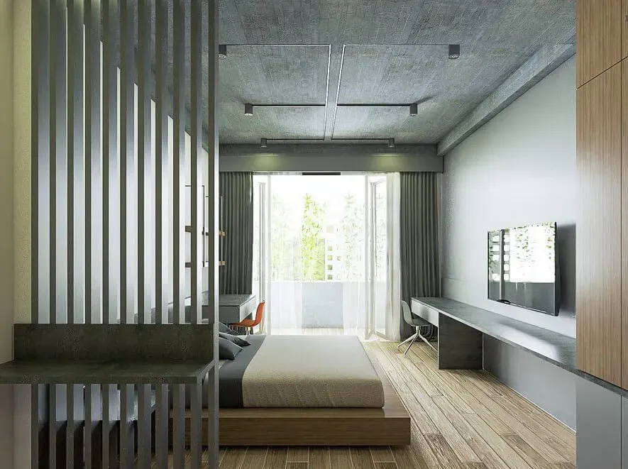 Phòng ngủ - Cải tạo Nhà phố Gò Vấp - Phong cách Industrial + Minimalist | Space T