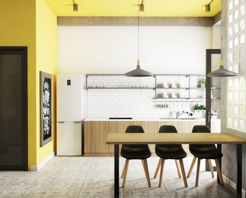 Phòng bếp, Phòng ăn - Cải tạo Nhà phố Gò Vấp - Phong cách Industrial + Minimalist  | Space T