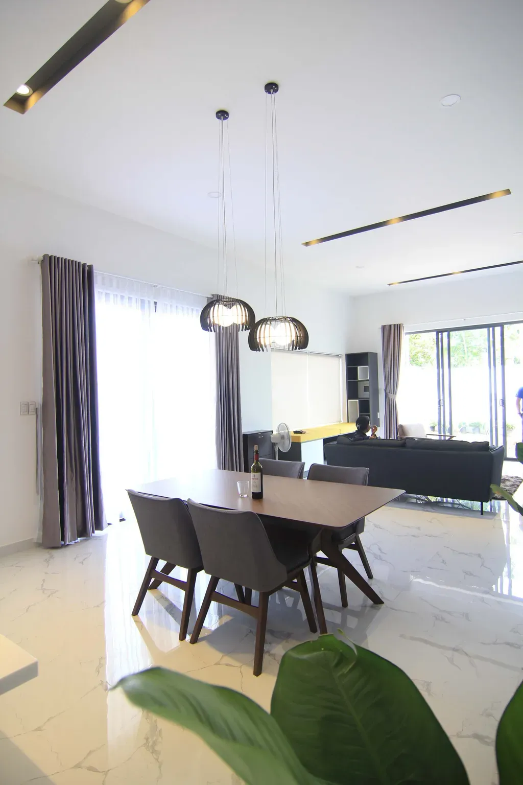 Phòng khách, Phòng ăn - Villa Nhơn Trạch Đồng Nai - Phong cách Minimalist | Space T