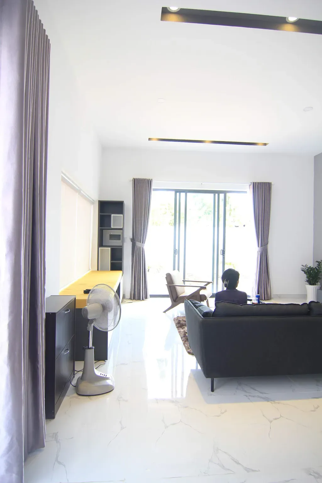 Phòng khách - Villa Nhơn Trạch Đồng Nai - Phong cách Minimalist | Space T