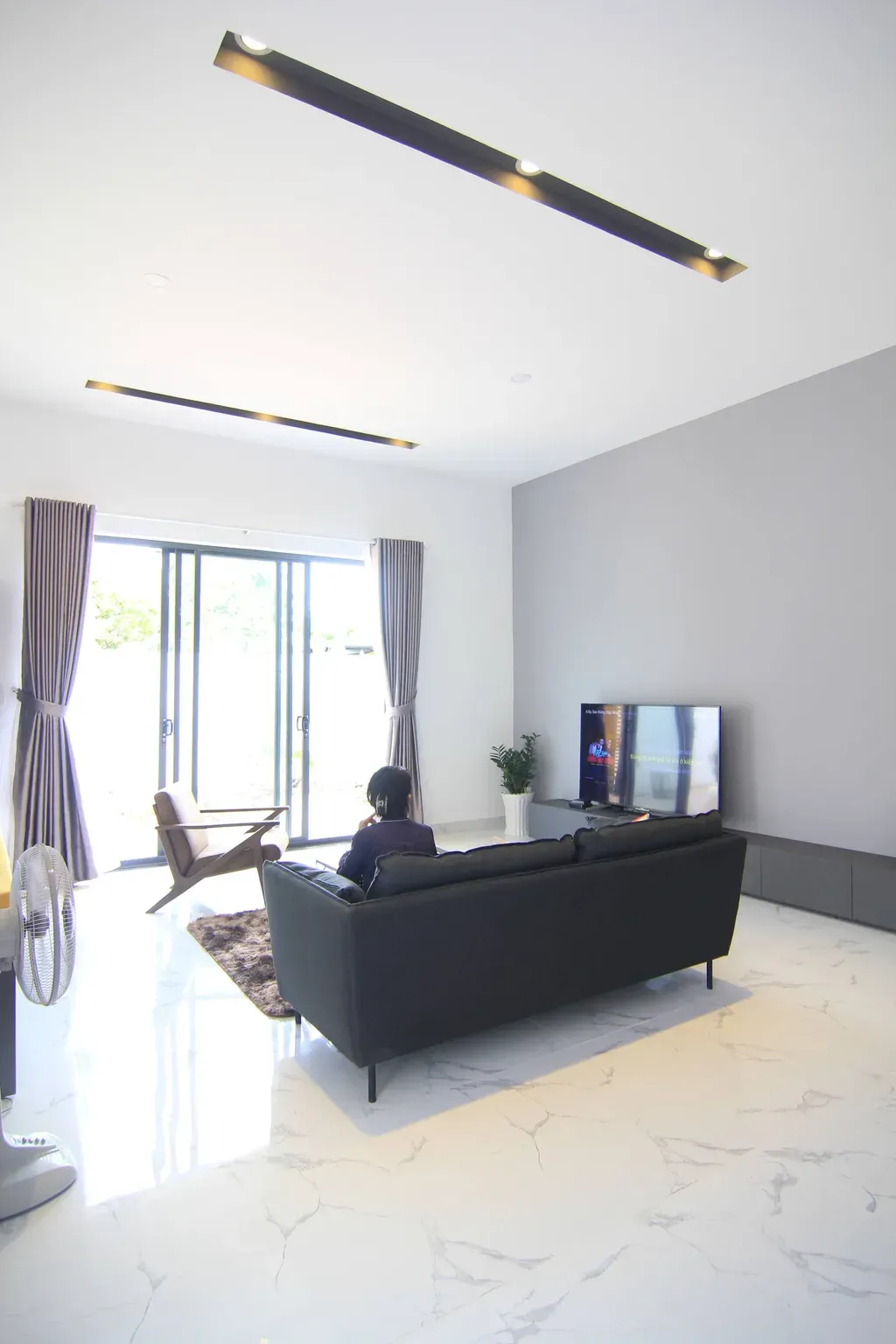Phòng khách - Villa Nhơn Trạch Đồng Nai - Phong cách Minimalist | Space T