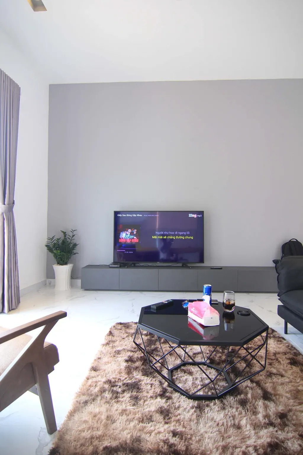 Phòng khách - Villa Nhơn Trạch Đồng Nai - Phong cách Minimalist | Space T