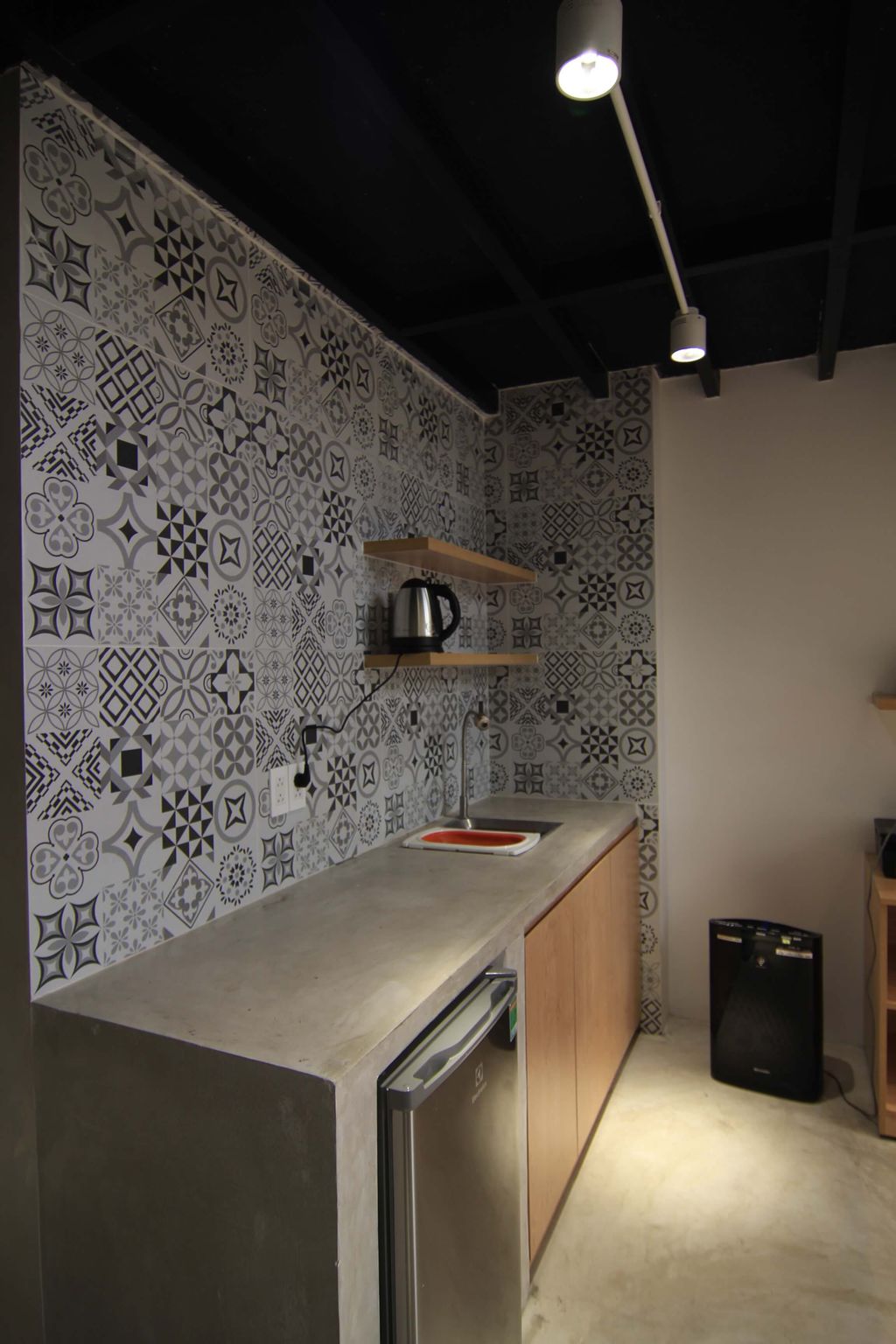 Phòng bếp - Căn hộ Sky9 Quận 9 - Phong cách Industrial + Japandi  | Space T
