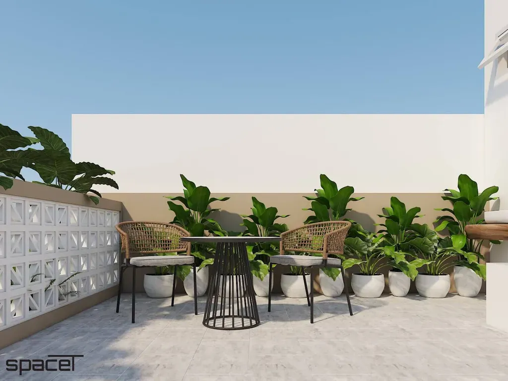 Sân thượng - Nhà phố Nguyễn Đình Chiểu Quận 3 - Phong cách Modern | Space T
