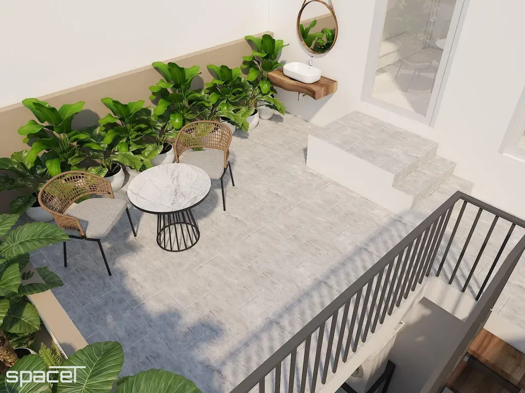 Sân thượng - Nhà phố Nguyễn Đình Chiểu Quận 3 - Phong cách Modern | Space T