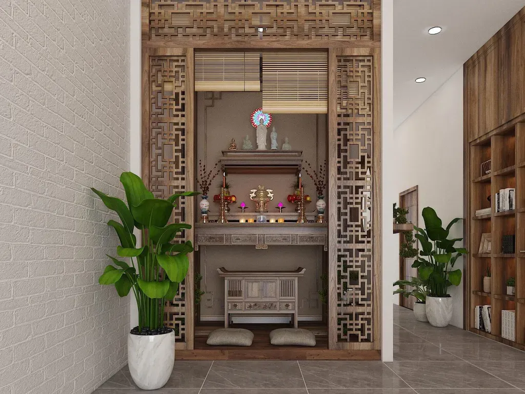 Phòng thờ - Nhà vườn Bảo Lộc - Phong cách Modern | Space T