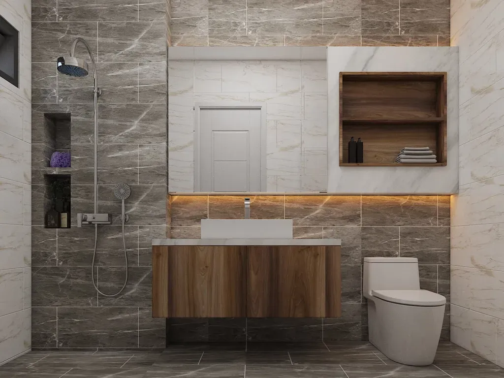 Phòng tắm - Nhà vườn Bảo Lộc - Phong cách Modern | Space T