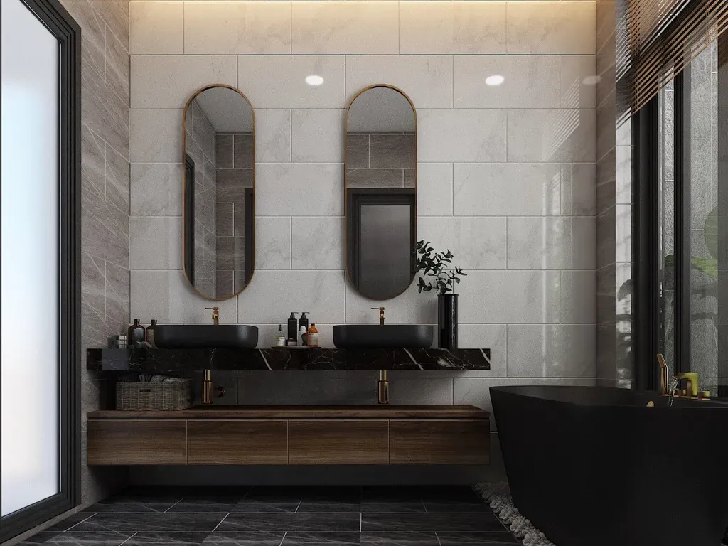 Phòng tắm - Nhà phố Quận 4 - Phong cách Modern | Space T