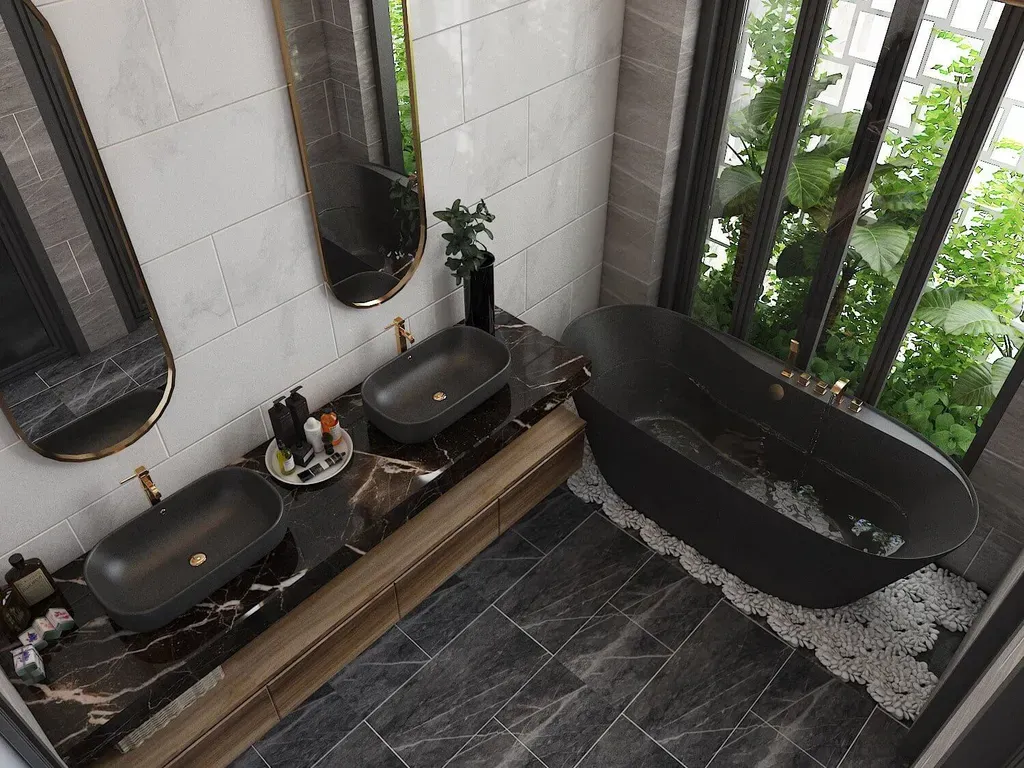 Phòng tắm - Nhà phố Quận 4 - Phong cách Modern | Space T