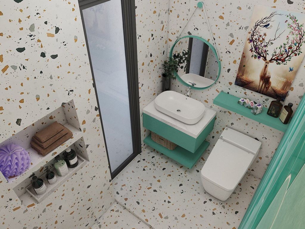 Phòng tắm - Nhà phố Quận 4 - Phong cách Modern  | Space T