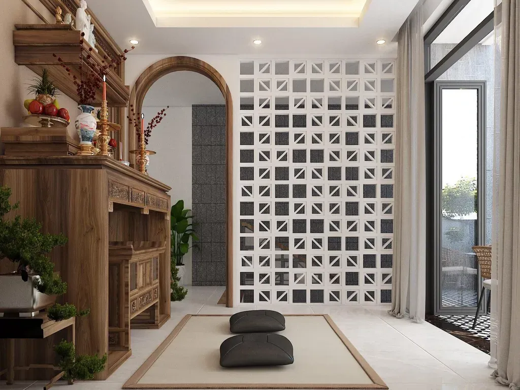 Phòng thờ - Nhà phố Quận 4 - Phong cách Modern | Space T