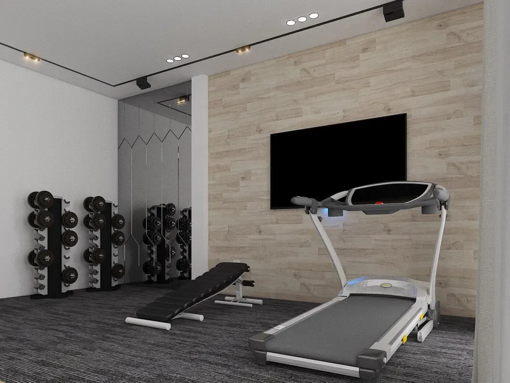 Phòng gym - Nhà phố Quận 4 - Phong cách Modern | Space T